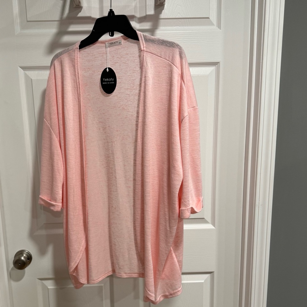 Light Pink Sheer Cardigan